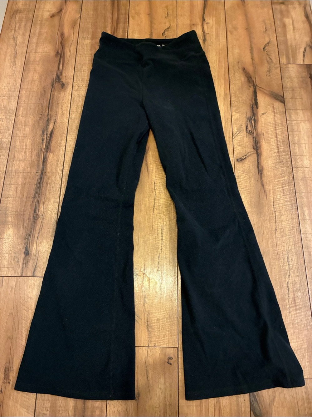 Abercrombie & Fitch Black Flared Fleece Sweatpants for Kids